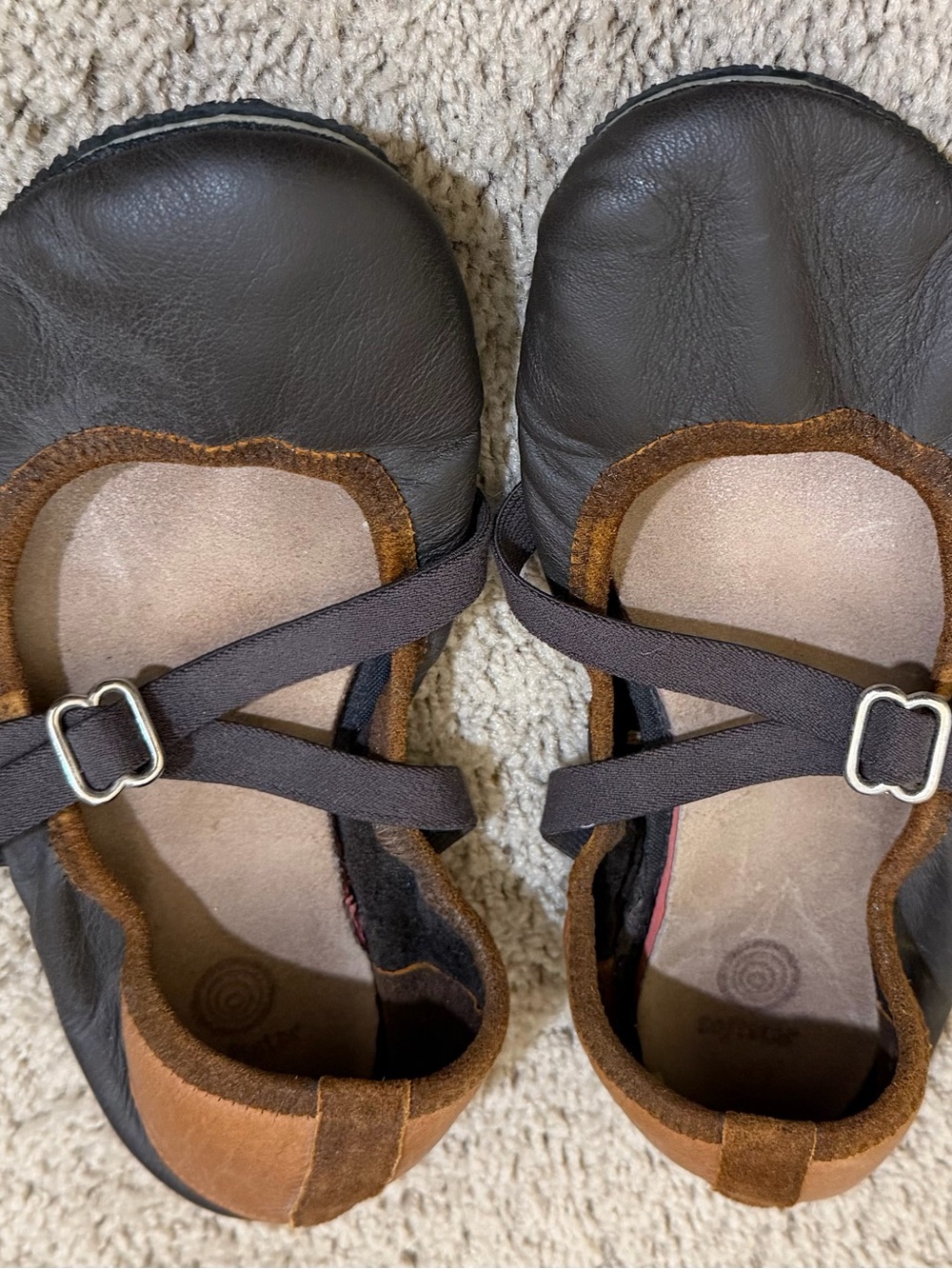 Women’s SoftStar Brown Leather Mary Jane Shoes